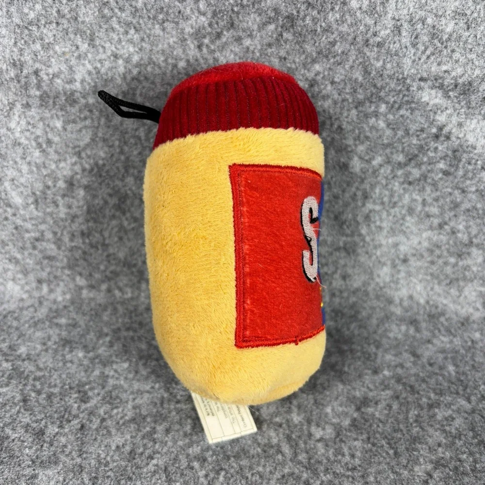 Huxley Kent Snif Peanut Butter Plush Dog Toy Small Squeaky Crinkle Parody Jar